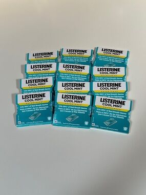 12 Packs Of Listerine Cool Mint Breath Strips Pock
